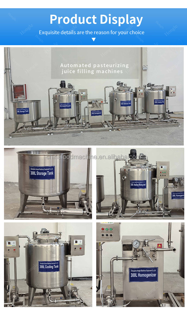 Full Automatic Milk Pasteurizer Machine 100L/150L/200L Pasteurized Milk Fruit Juice Pasteurization Machine Production Line factory