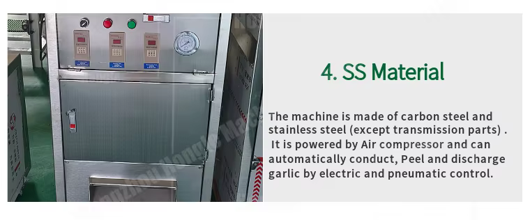 1000 Kg/H Smart Newest Design Garlic Peeler Machine Full-Automatic Commercial Garlic and Ginger Peeling Machine Price factory