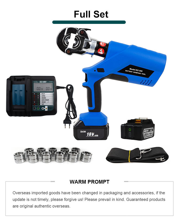 ez 300 battery powered hydraulic pliers 10 300 sqmm hydraulic crimping tool-2
