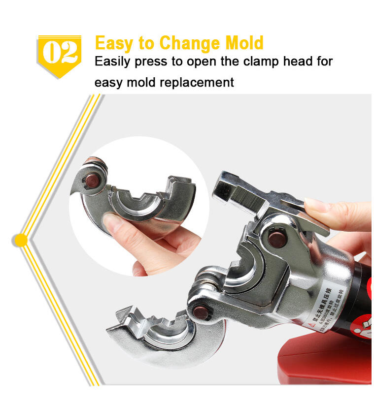 eb 300 brushless hydraulic crimper tool crimping pliers battery powered cable crimping machine cable lug crimping tool 300mm-10
