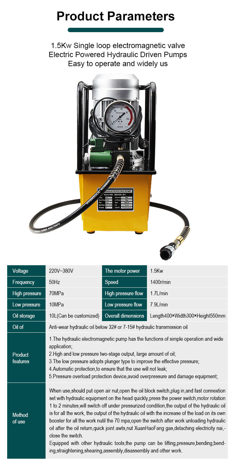 db150 d1 single action 700 bar high voltage electric pump for hydraulic applications-1