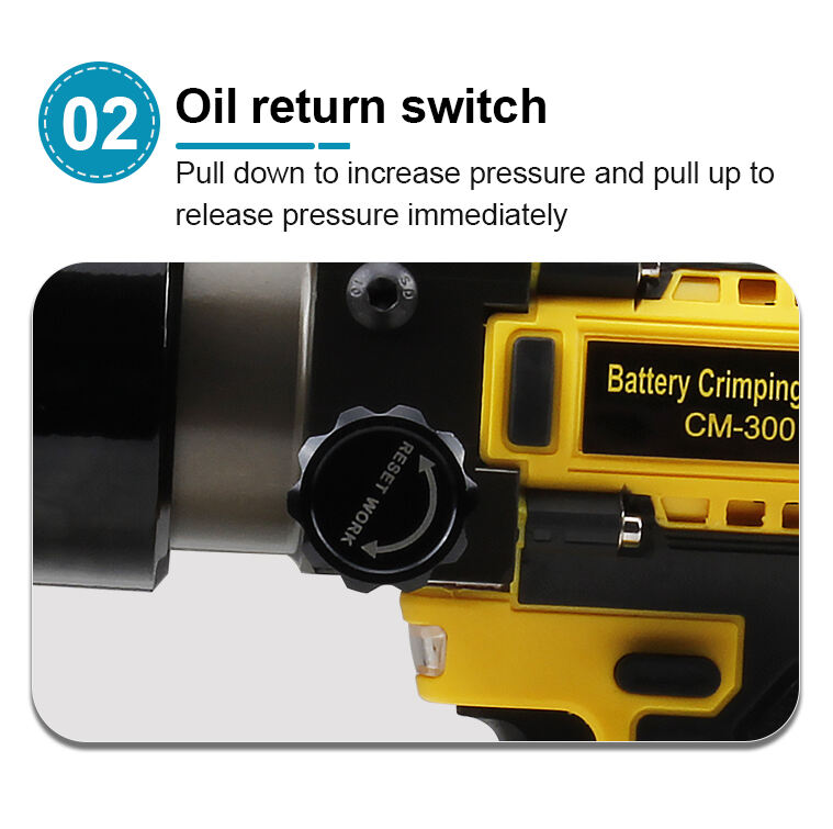 cm 300 rechargeable hydraulic clamp electro   hydraulic crimping tool-8