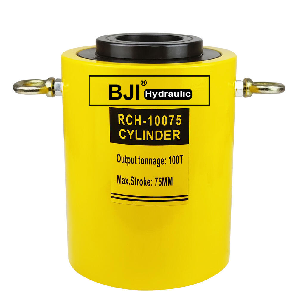 RCH-10075 Single Acting Hollow Plunger Design Hydraulic Stainless Steel Cylinder 100Ton