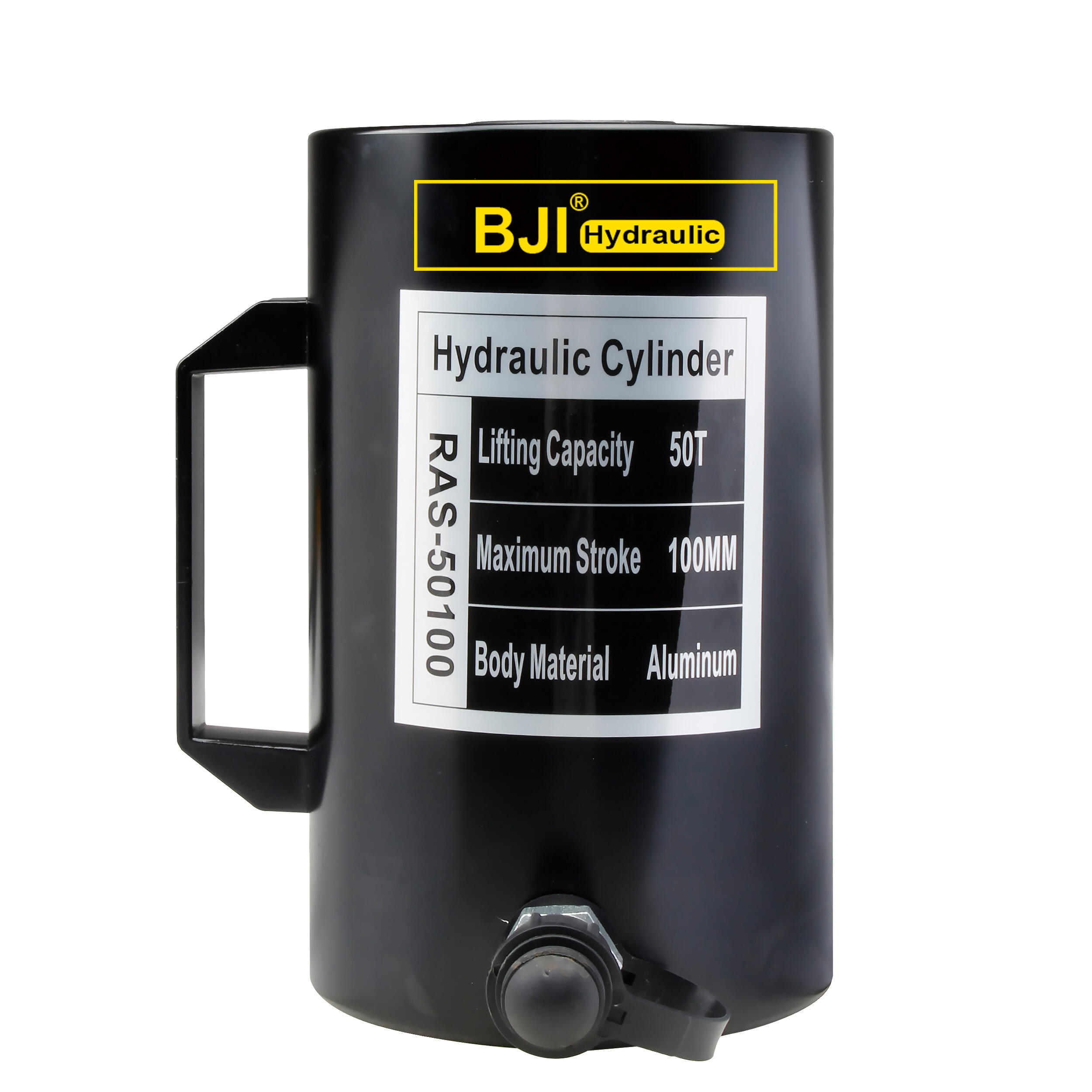 RAS-50100 Single Acting 50 Ton Stroke 100mm Aluminum Hydraulic Cylinder