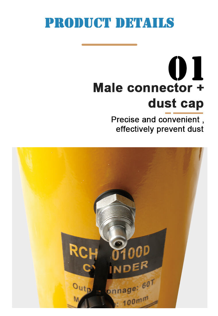 rch 60100d 60 ton double acting hollow plunger cylinder 60ton stroke 100mm-8