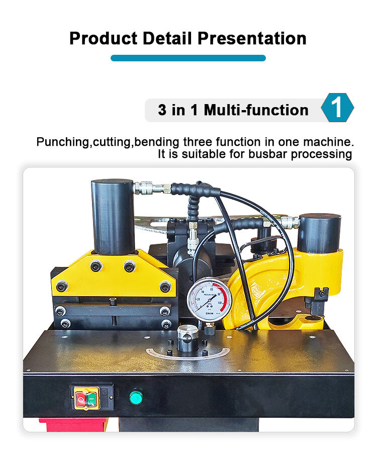 dhy 401 four  in one hydraulic busbar cutting punching bending machine-7