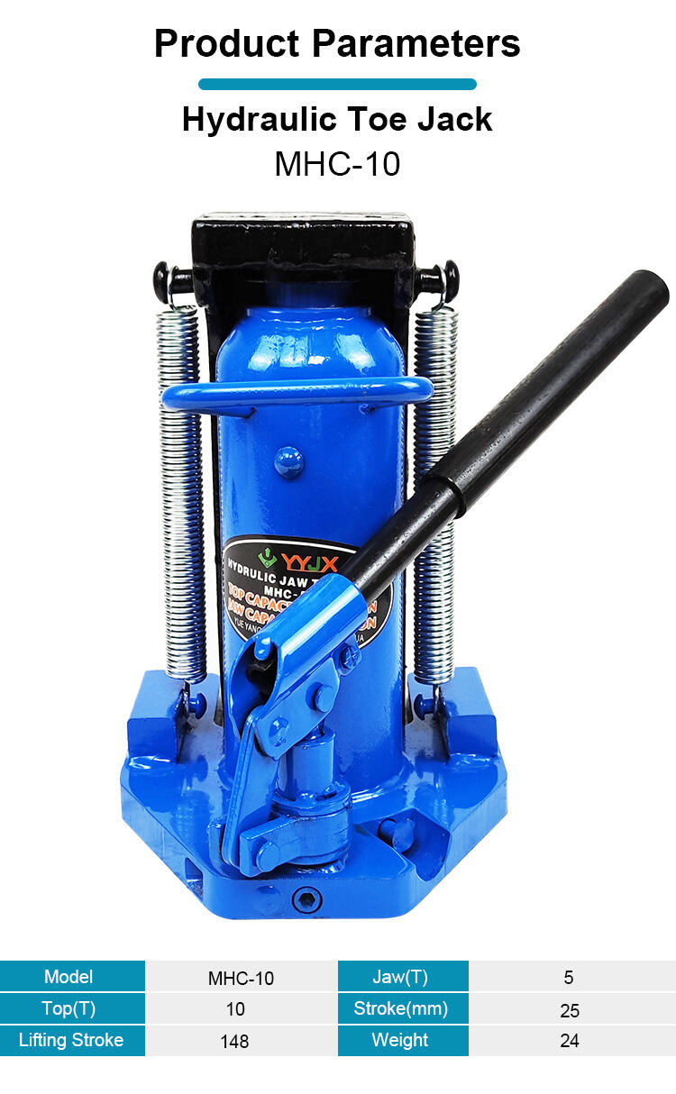mhc 10 5 ton mechanical claw telescopic hydraulic toe lifting jack for sale-1
