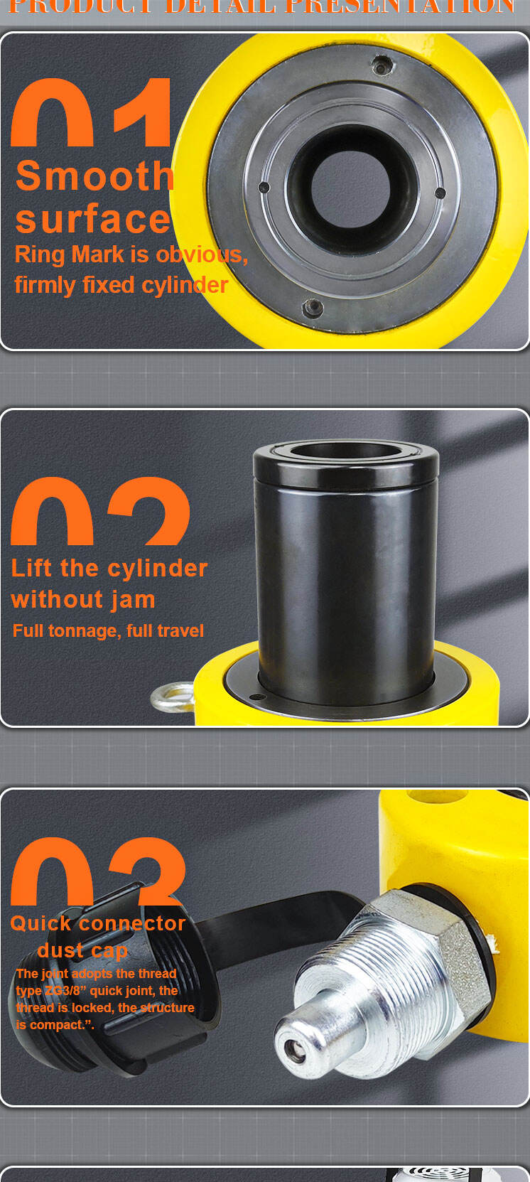 rch 30100 single acting 30 ton hydraulic hollow plunger cylinder-7