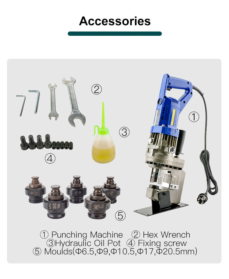 mhp 20 u channel portable electric hydraulic punching tool angle steel hole punching machine-11