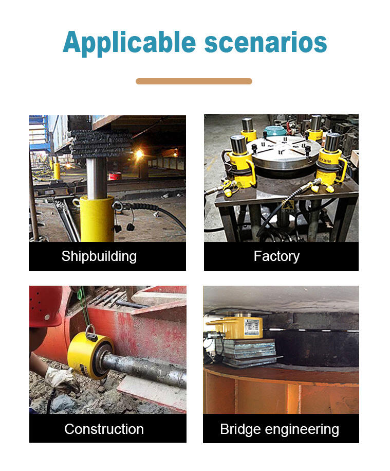 ras 50100 single acting 50 ton stroke 100mm aluminum hydraulic cylinder-3