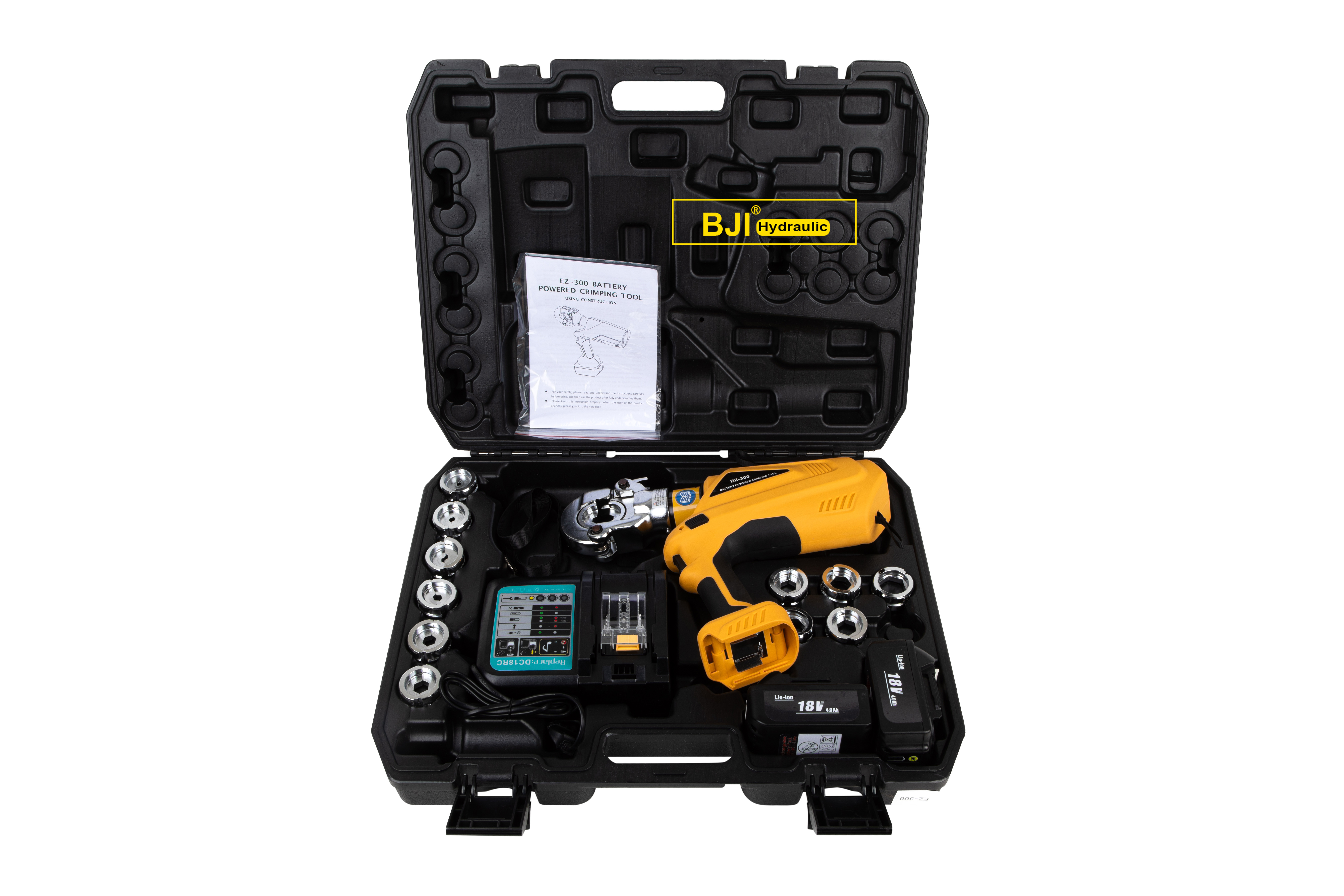 EZ-300 Hydraulic Cable Crimping Tool with OLED Display 10-300mm2 Electric Power Battery Electric Power Tool