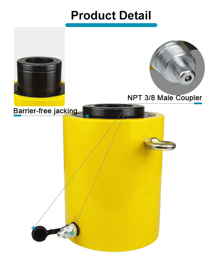 rch 10075 single acting hollow plunger design hydraulic stainless steel cylinder 100ton-2