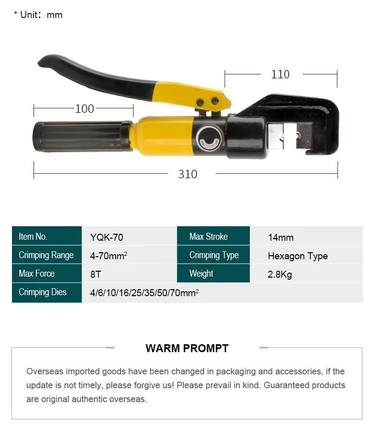 0 awg for cable lugs hydraulic crimping-1
