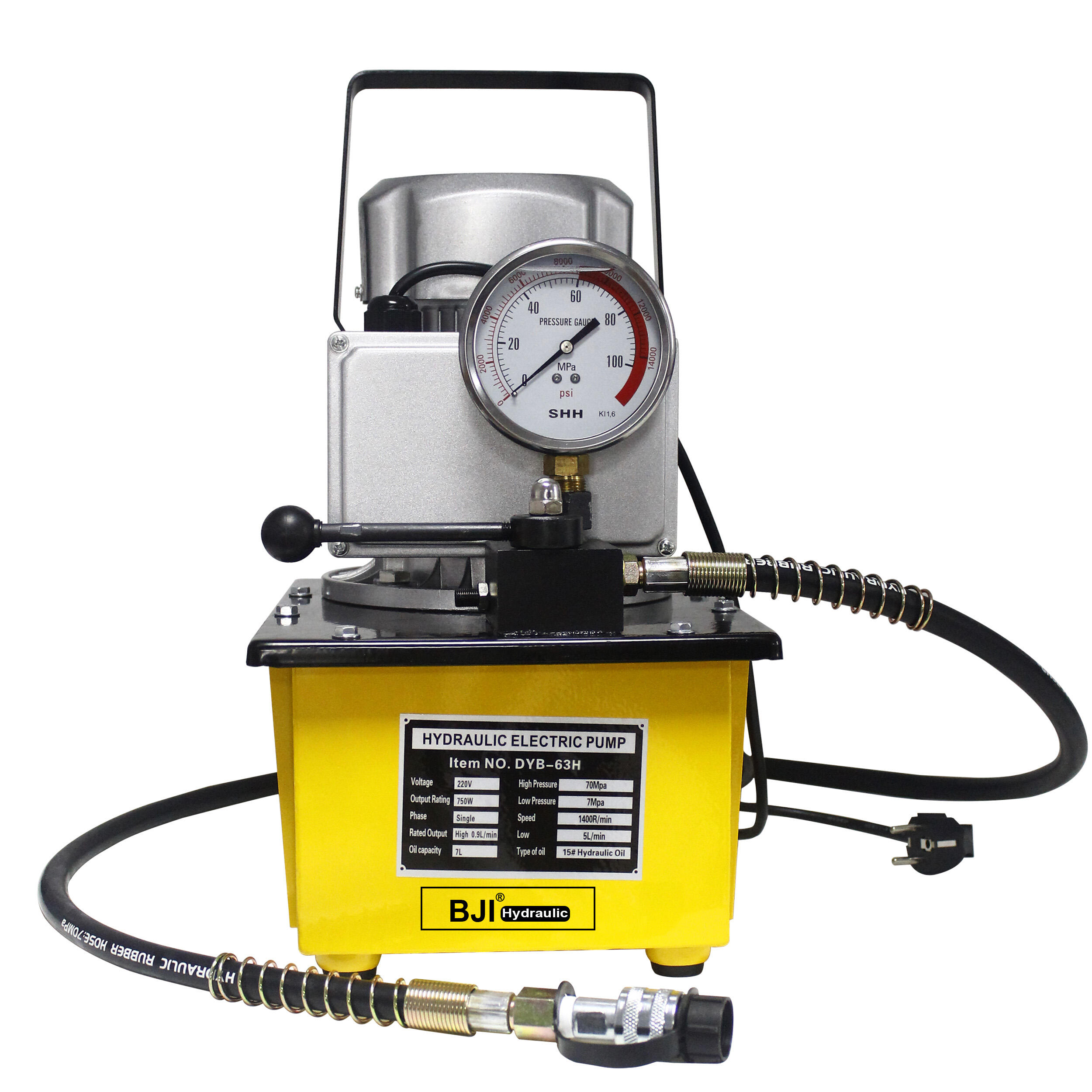 DYB-63H High Pressure 700Bar Hydraulic Power Pack Hydraulic Electric Pump