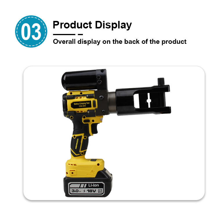 cm 300 rechargeable hydraulic clamp electro   hydraulic crimping tool-6