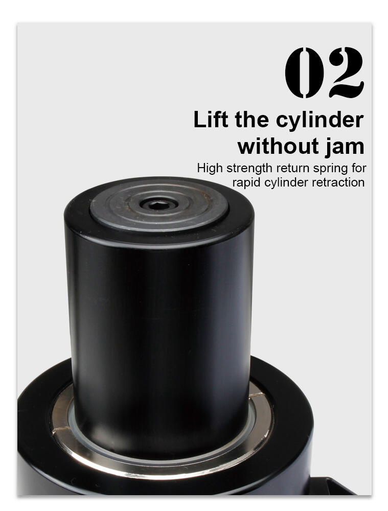 ras 50100 single acting 50 ton stroke 100mm aluminum hydraulic cylinder-6