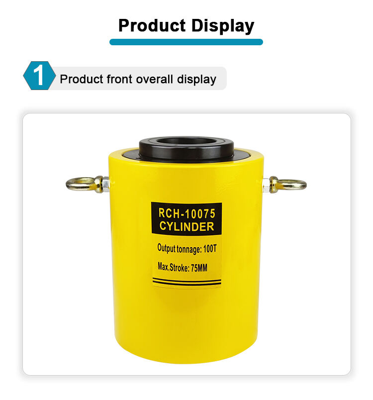 rch 10075 single acting hollow plunger design hydraulic stainless steel cylinder 100ton-5