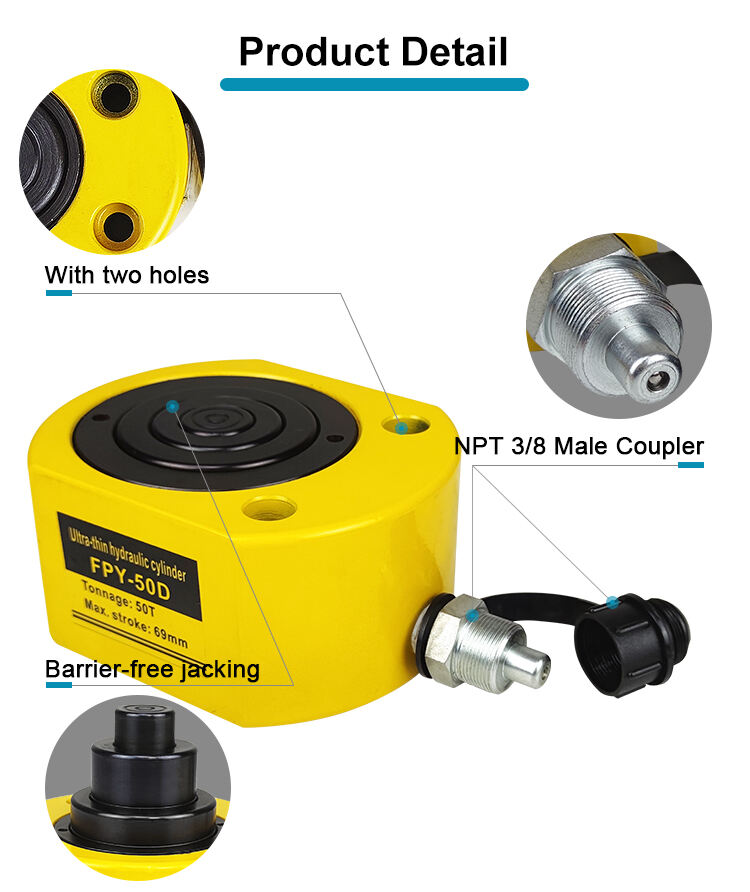 fpy 50d 50 ton multi stage hydraulic cylinder-2