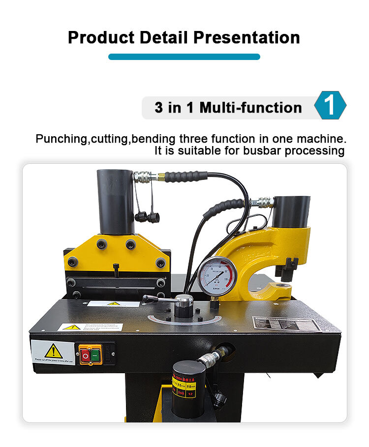 dhy 200 three in one hydraulic punching bending cutting busbar processing machine-7