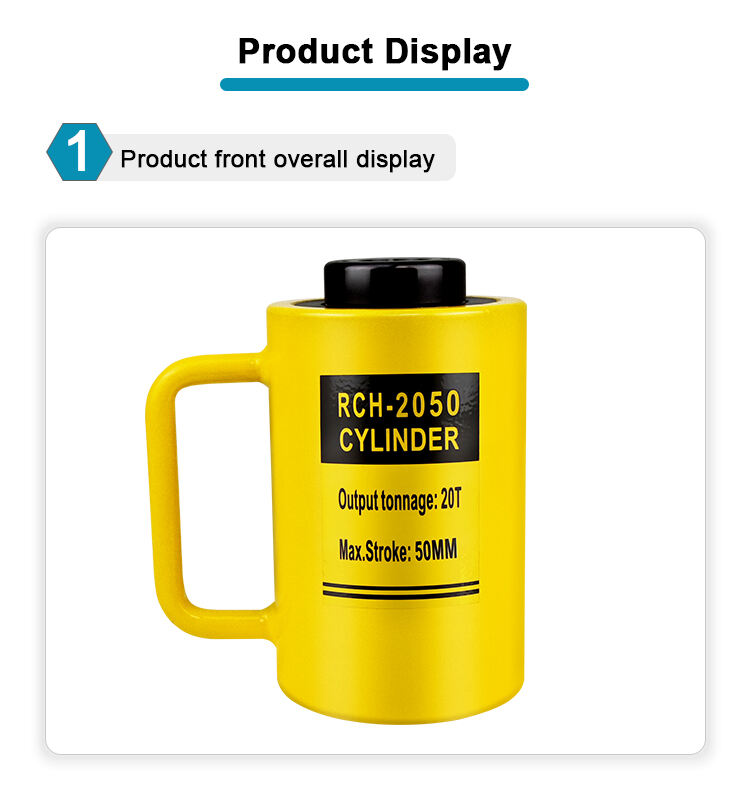 rch 2050 20 ton single acting hollow plunger steel cylinder-5