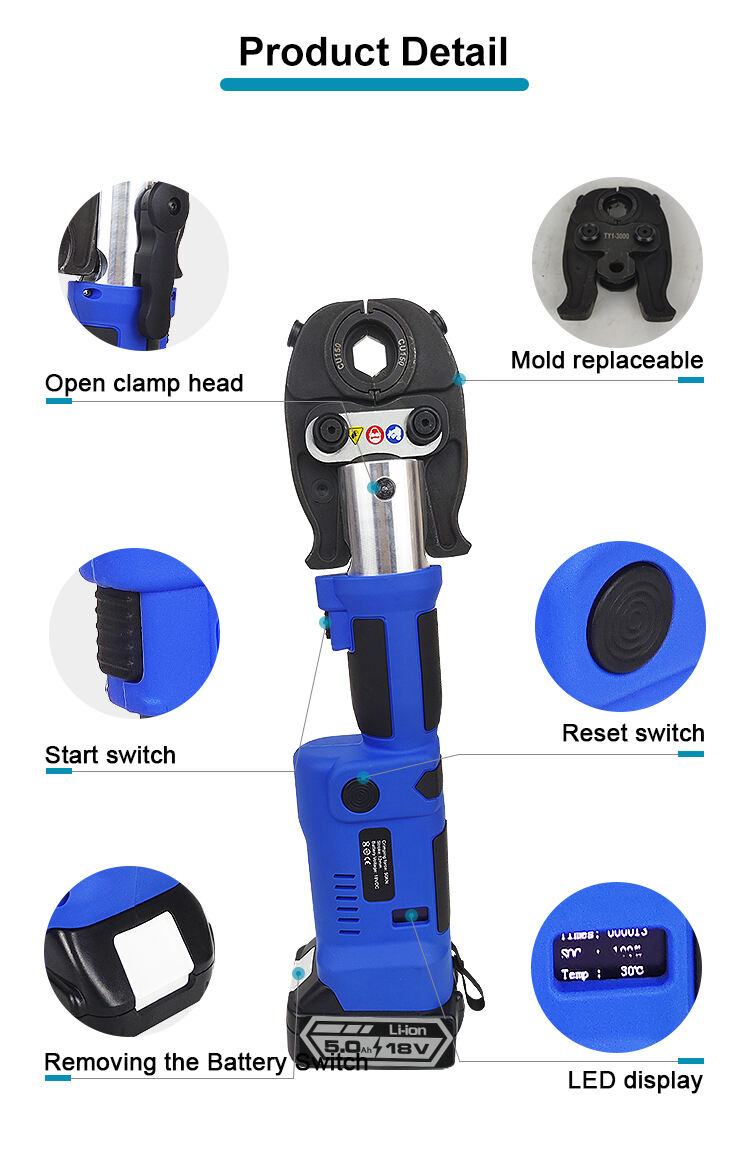 ls 300c 6t 300mm2 battery powered cable hydraulic crimping tool-2