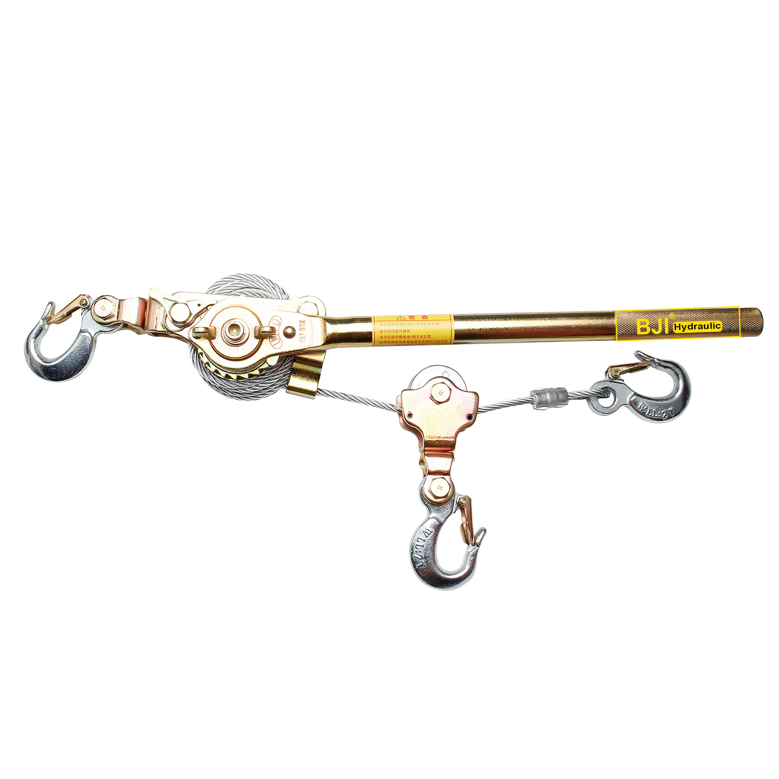JX-20 2ton Ratchet Cable Puller with 3 Hooks