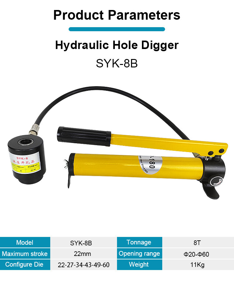 syk 8b hydraulic knockout punch kits 22mm 60mm-1