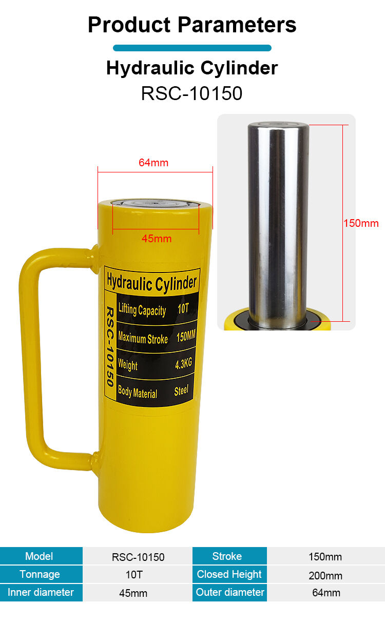 rsc 10150 10 ton long stroke single acting hydraulic cylinders jack-1
