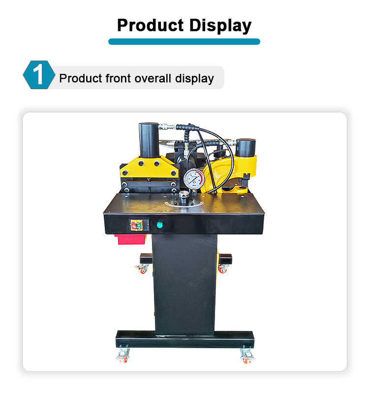 dhy 401 four  in one hydraulic busbar cutting punching bending machine-4