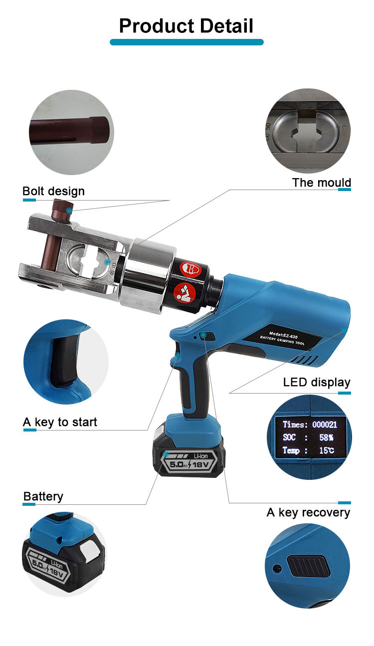 ez 630 18 tons electric battery crimping tool-2