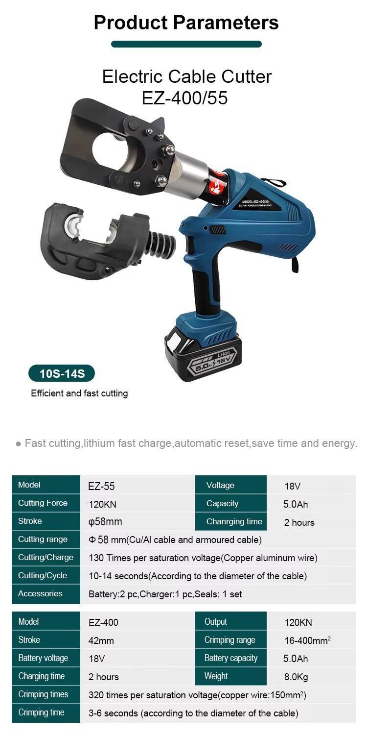 55 cutting and crimping 2 in 1 battery electric hydraulic tool-1
