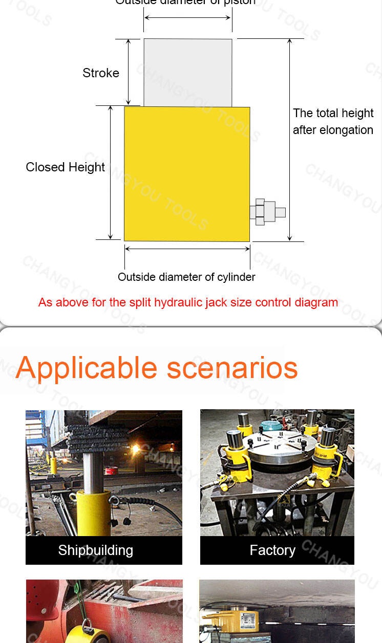 rsc 50100 hydraulic cylinder manufacturers hydraulic jack 50 ton-5