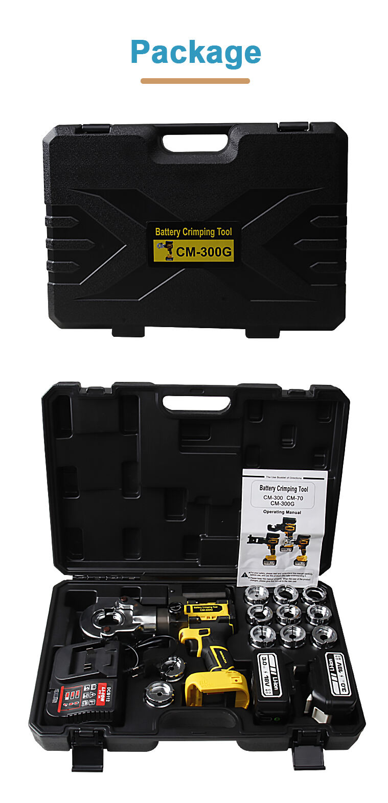 cable wire tile cm 300g electric crimp tool battery crimp tool hydraulic crimp tool-14