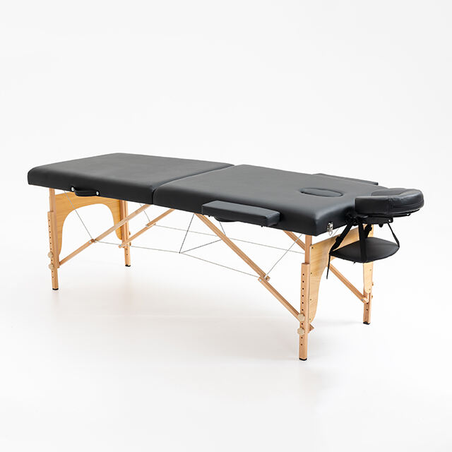 YXH-109 Table de massage en bois à 2 sections Lit de massage portable pour le visage