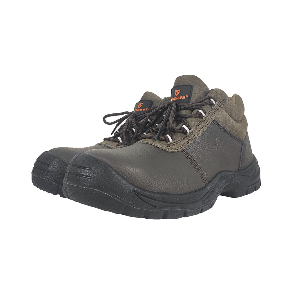 NEW Fashion High Quality Brown Sports Steel Toecap Botas de seguridad Safety Shoes Boots for Men