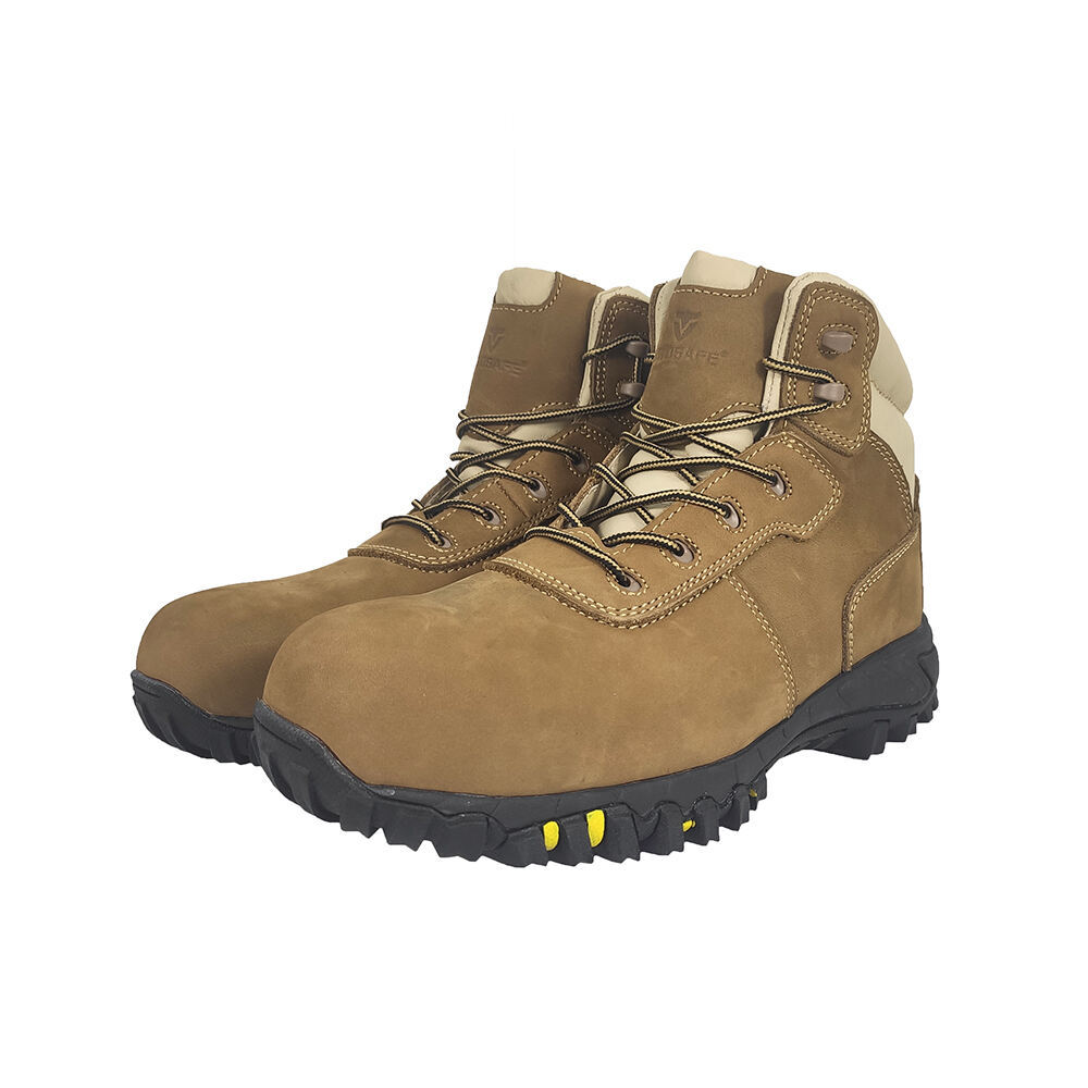 VITOSAFE Fashion Anti-slip Leather Rubber Outsole Steel Toe Safety Shoes Working Boots Zapatos de seguridad