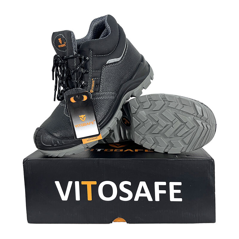 Industrial Hot Selling Genuine Leather Steel Toe men safety shoes/boots sports zapatos de seguridad in Stock Wholesale