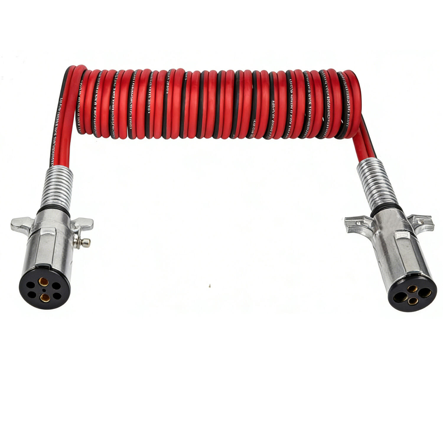 15ft Heavy Duty  Coiled 2pin  4 Gauge  trailer cable