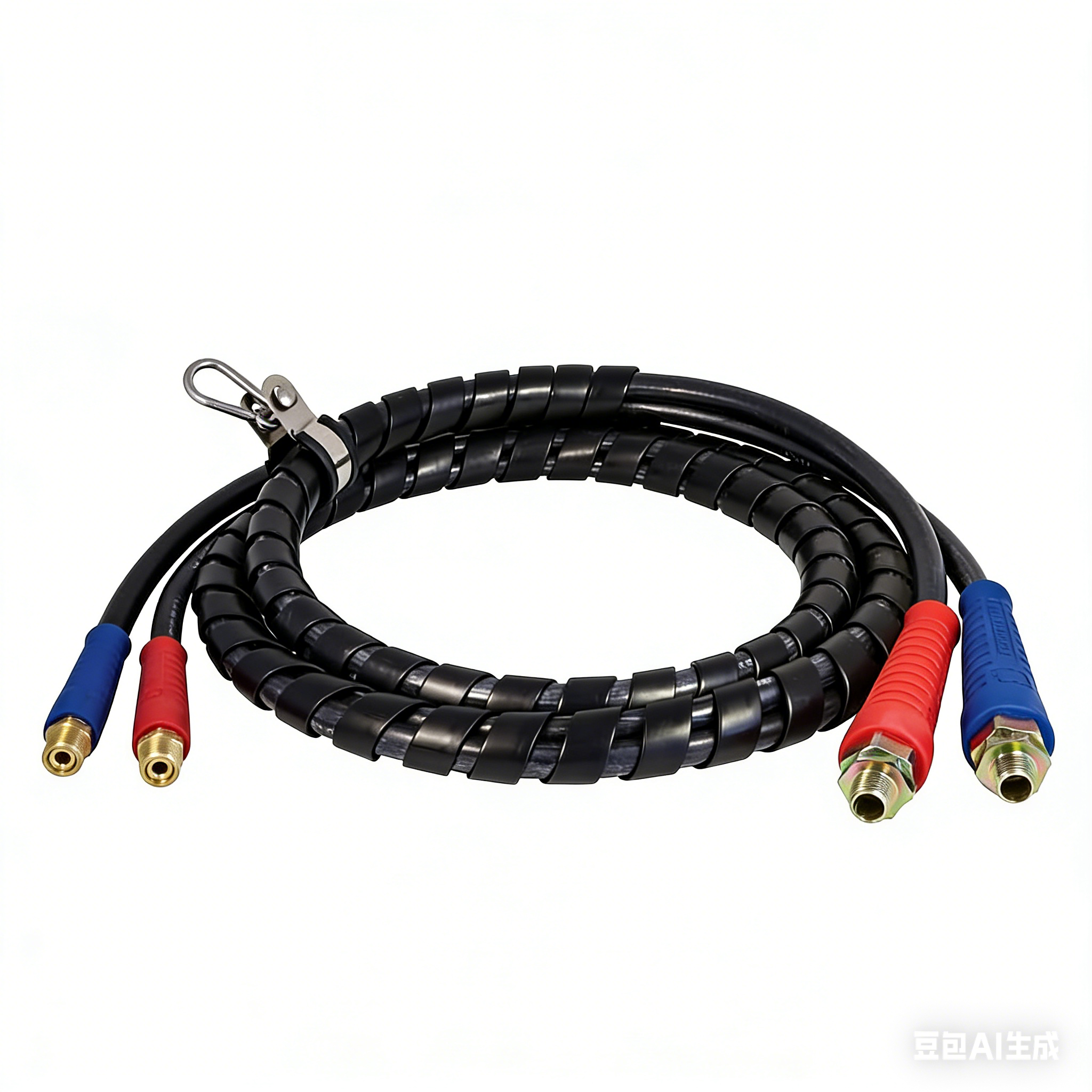 12 FT/15FT  Air Line Hose Assembly Heavy Duty Air Power Hoses for Semi Truck Trailer Tractor