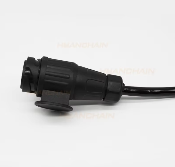 European Abs Ebs Trailer Adaptor Cable 15 Pin 7 Pin  with Plastic Plug Truck Trailer Spiral Cable with Plastic Plug