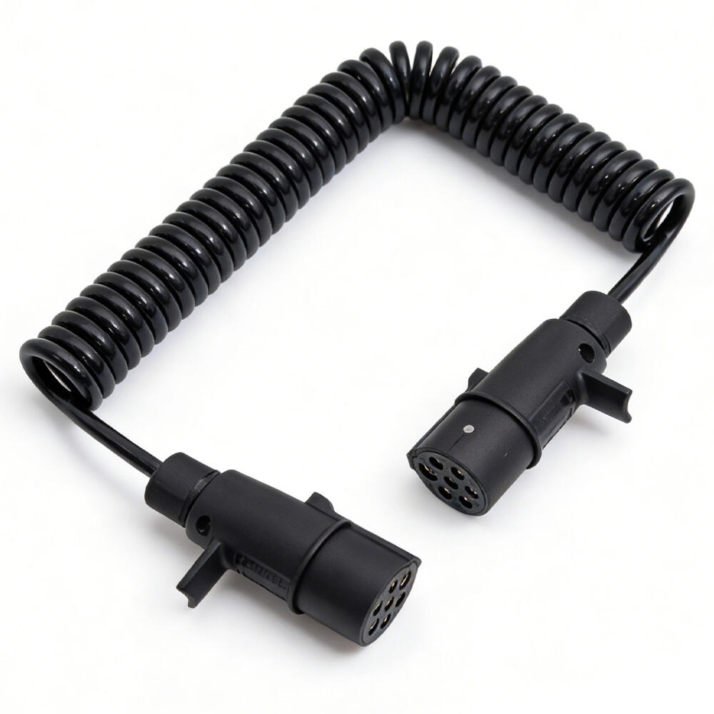 câble enroulé plastique N TYPE À N TYPE 24 V 7 broches