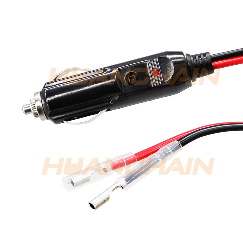 Spring-Loaded Car Cigarette Lighter Socket, 12V Auto Power Adapter with Shockproof Design for Heavy Duty Use ﻿
