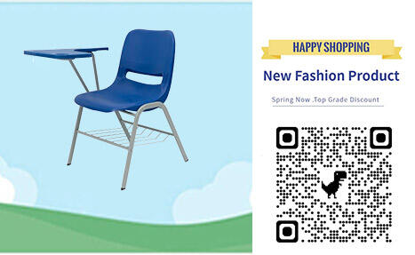 SW0017 Chaise d'étudiant réglable avec bras articulé pour tablette d'écriture