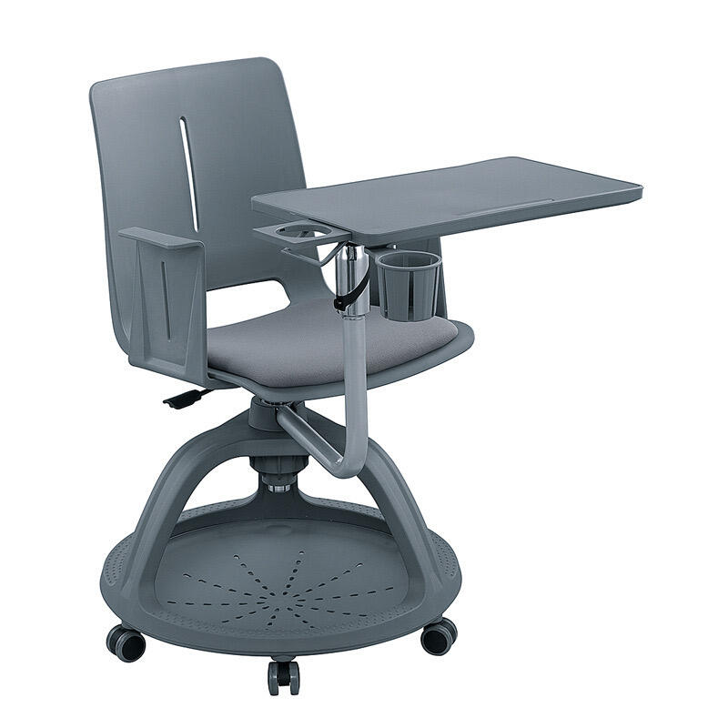 EC0027 Study Training Chair With Writing Pad Swivel Chair | Student Chair