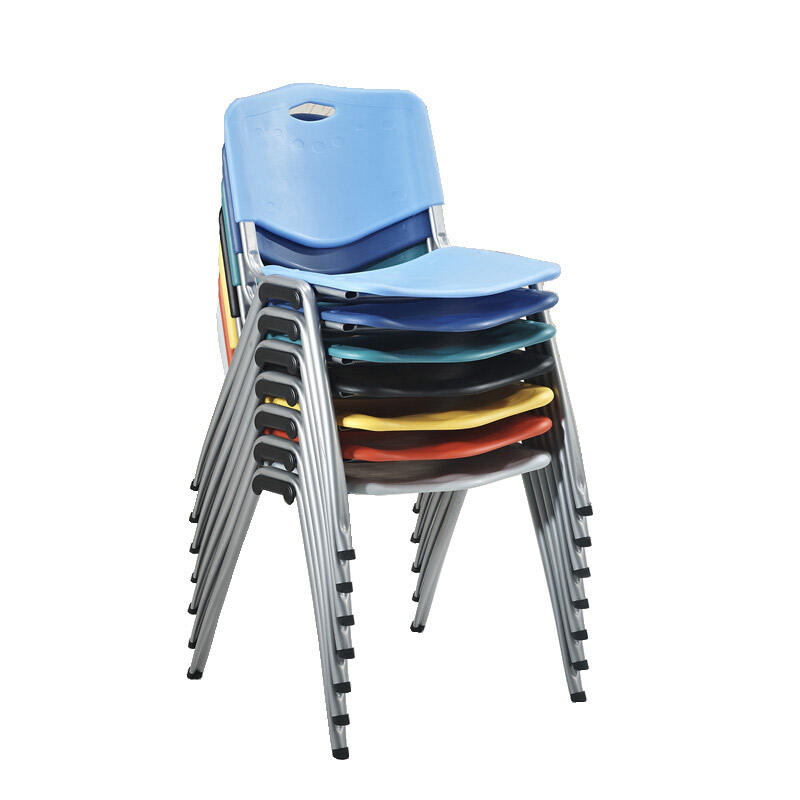 SC0012 Plastic Black Stackable Training Chair | Student Chair