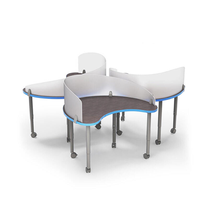 Table d'étudiant en bois réglable en hauteur AT0099
