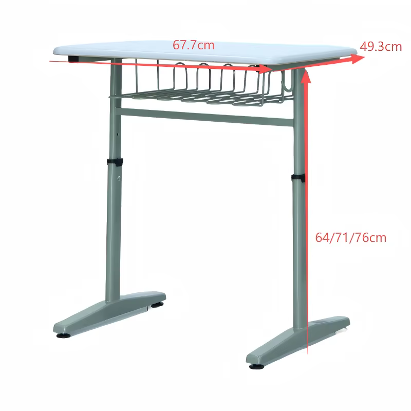 md0153 height adjustable primary school student desk-2