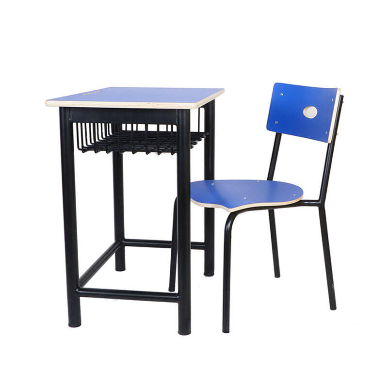 SS0008 Steel Wood School Furniture Student Desk and Chair Set