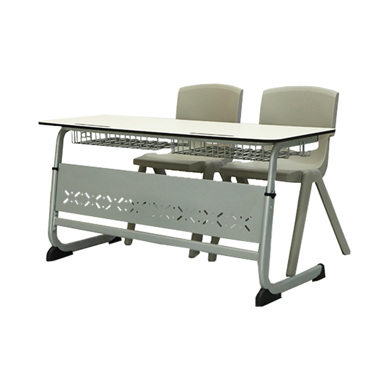 SS0259 École Ensemble de deux chaises et une table en bois pour école