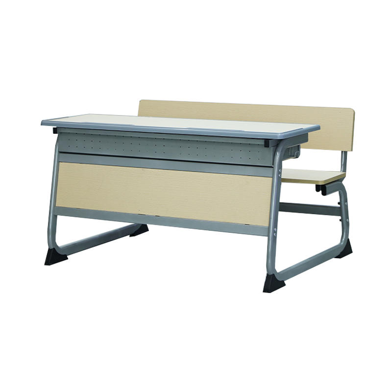 SS0283-1 Mesa e Cadeira para Alunos com Banco em Madeira e Metal